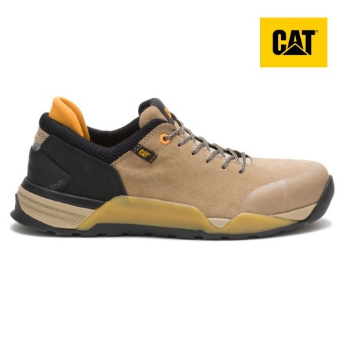 Caterpillar Sprint Suede Alloy Toe Miesten Turvakengät VaaleanRuskea/Mustat (VJMZA)